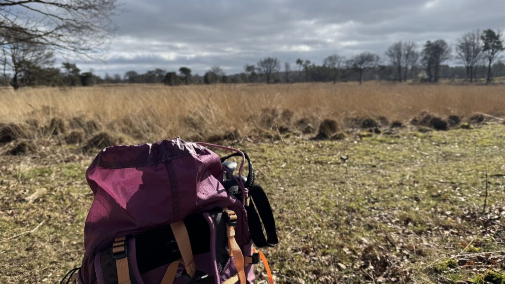 Foto van rugzak gebruik je tijdens de Camino de Santiago